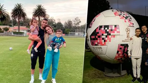 Orbelín Pineda y el 'Cata' Domínguez presumieron la visita de sus familias.