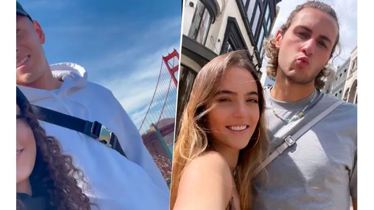 Piojo Alvarado y Santi Giménez pasearon con sus novias en Estados Unidos.