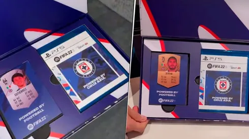 El FIFA 22 que llegó de regalo a los jugadores de Cruz Azul.