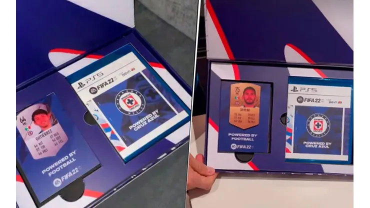El FIFA 22 que llegó de regalo a los jugadores de Cruz Azul.