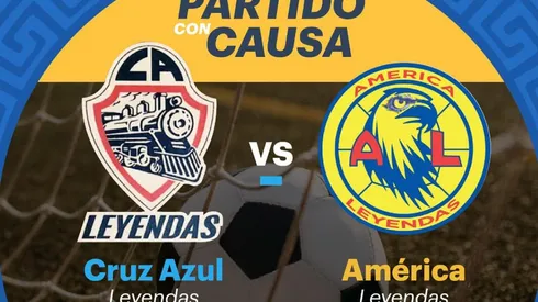 Leyendas de Cruz Azul enfrentarán a las de América.