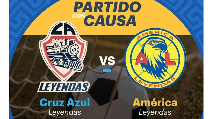 Leyendas de Cruz Azul enfrentarán a las de América.