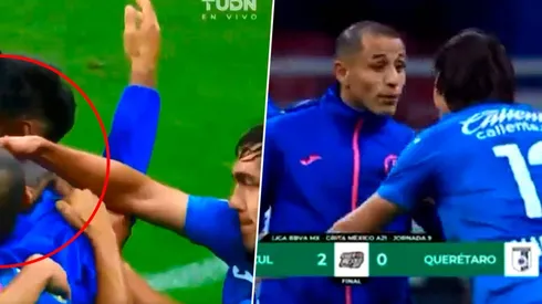 Yoshimar Yotún encaró al 'Shaggy' Martínez al finalizar el partido vs. Gallos.