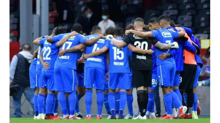Cruz Azul en el partido ante el Querétaro