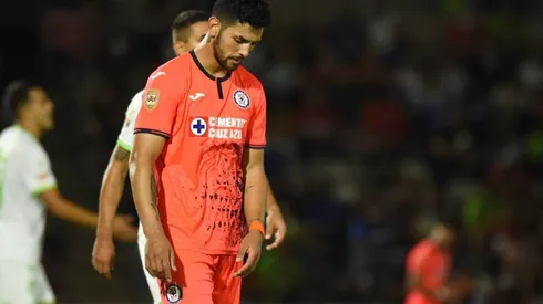 Lucas Passerini en un partido con Cruz Azul