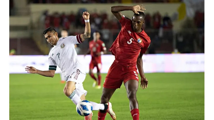 Orbelin Pineda en el partido ante Panamá