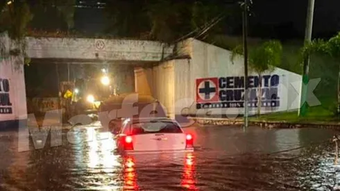 Así lucen las calles en Ciudad Cooperativa Cruz Azul.