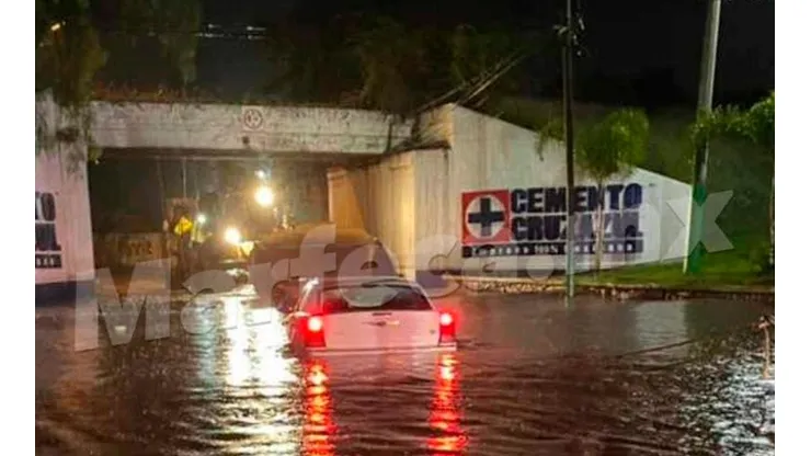 Así lucen las calles en Ciudad Cooperativa Cruz Azul.