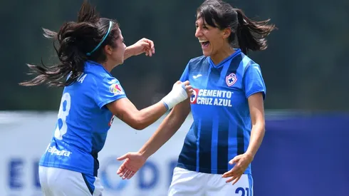 Karime Abud anotó el gol de la ventaja a Cruz Azul 1-0 ante San Luis.