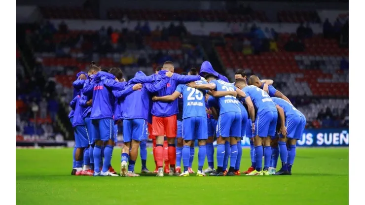 Cruz Azul en el duelo ante el Pachuca