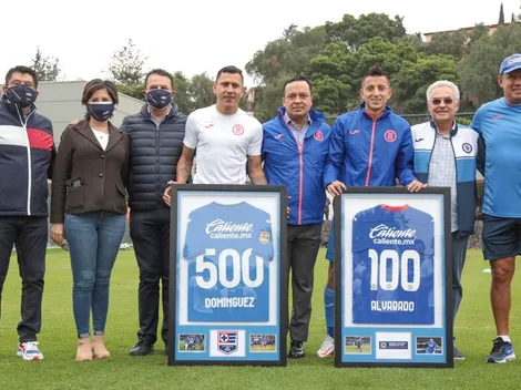 El homenaje de Cruz Azul al Piojo y Cata por sus partidos en el club