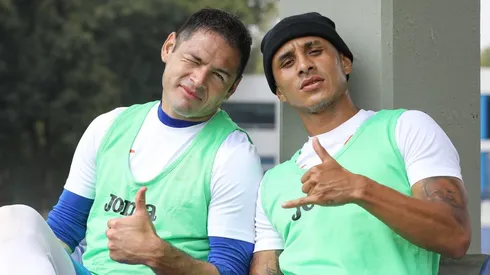 Pablo Aguilar y Yoshimar Yotún en un entrenamiento