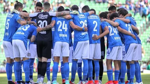 Cruz Azul en un partido de la Liga MX