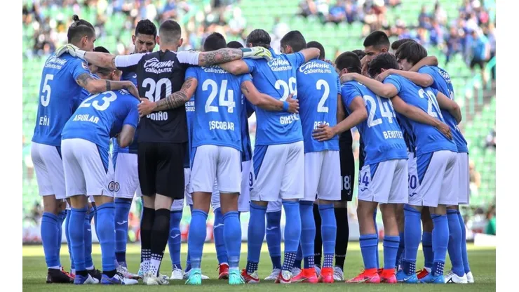 Cruz Azul en un partido de la Liga MX