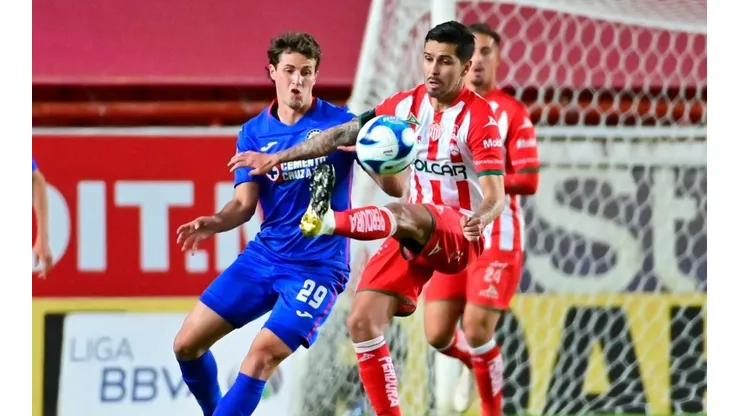 Cruz Azul en el duelo ante el Necaxa en el Guardianes 2021