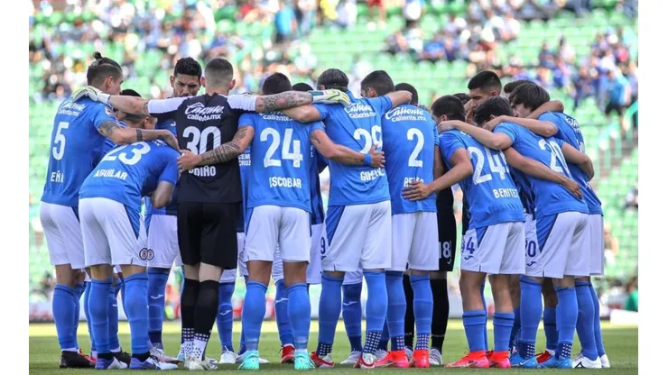 Cruz Azul en el duelo ante el Santos Laguna