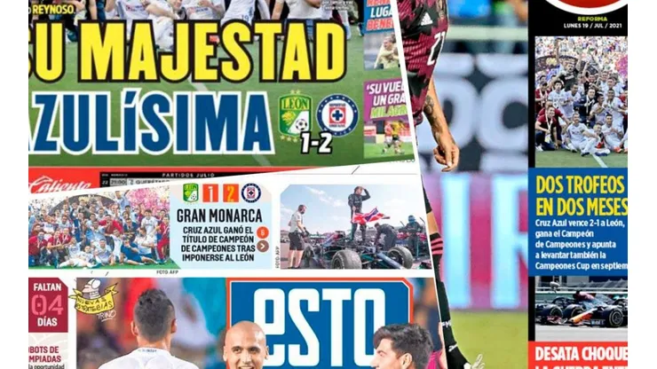 Cruz Azul acaparó las portadas de la prensa