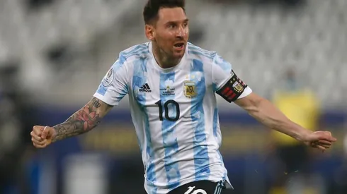 Lionel Messi en un partido de la Copa América