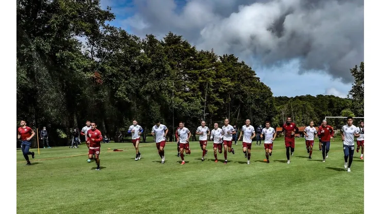 Cruz Azul en un entrenamiento de pretemporada