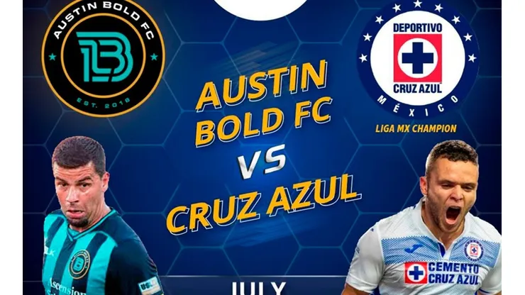 Cruz Azul enfrenta a Austin Bold FC en su tercer partido de pretemporada.