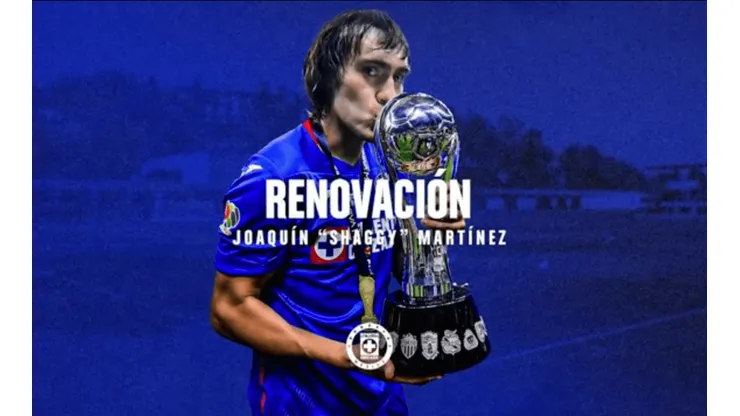 Shaggy Martínez renovó con Cruz Azul.