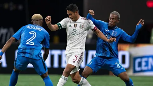 Luis Romo en un partido amistoso con el TRI