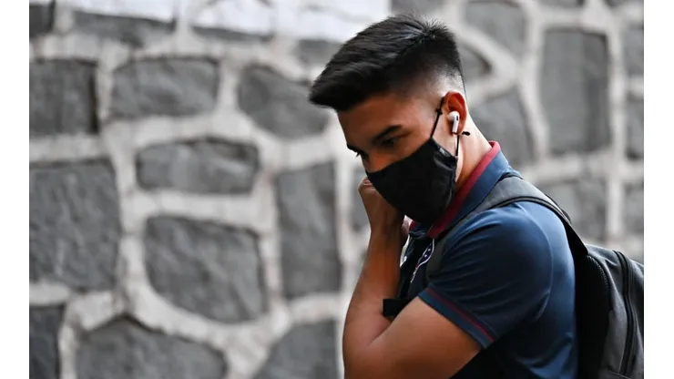 Pol Fernández en un partido con Cruz Azul