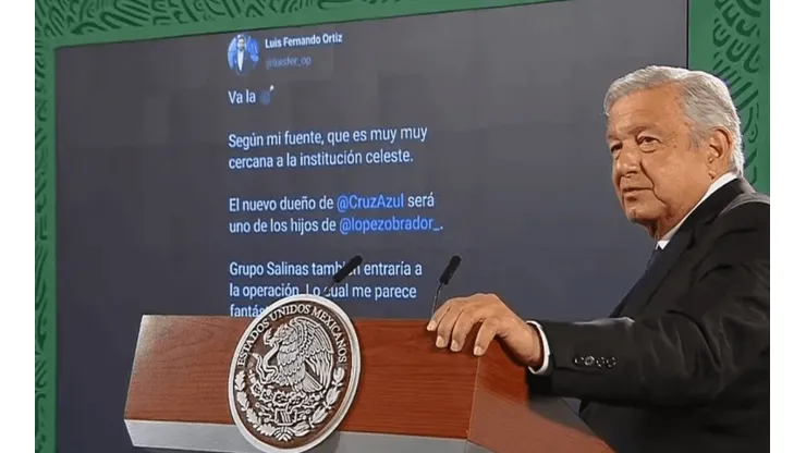 AMLO niega que sus hijos vayan a comprar al Cruz Azul