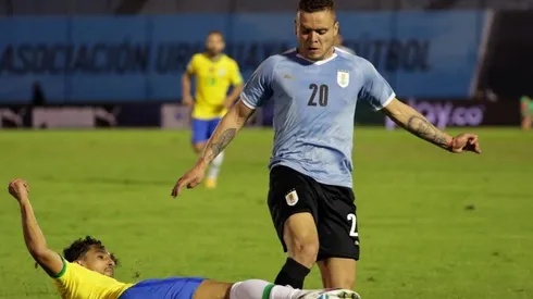 Jonathan Rodriguez en el duelo ante Brasil