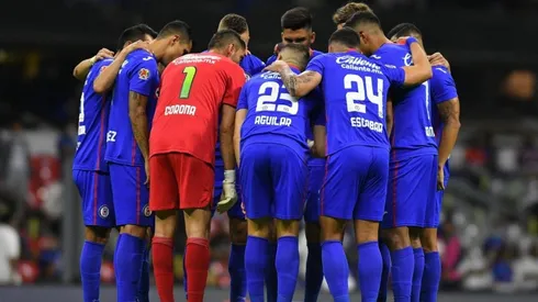 Cruz Azul en un partido del Guardianes
