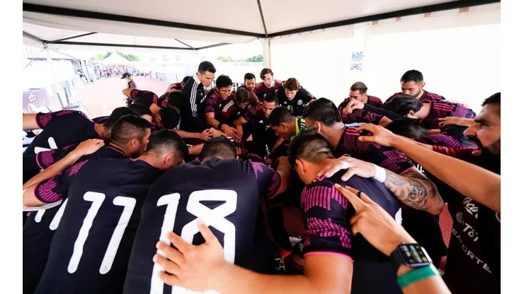 Selección mexicana en el duelo ante Rumania