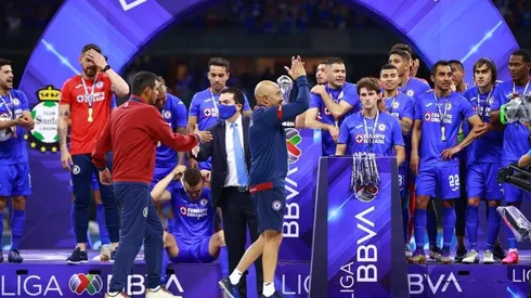 Cruz Azul en la ceremonia de premiación
