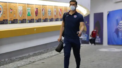 Sebastián Jurado en su llegada al Estadio Azteca