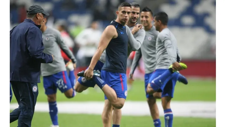 Iván Marcone en un entrenamiento con Cruz Azul