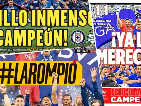 La prensa se tiñó de celeste