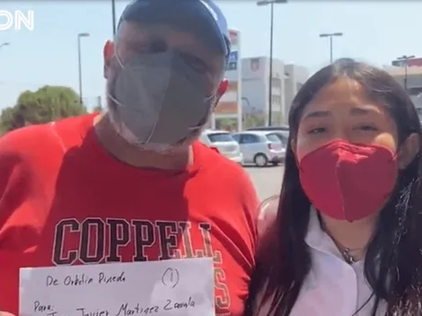 Orbelín le obsequió boletos para la final a un aficionado en Torreón