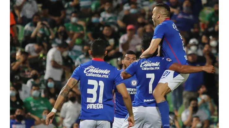 Luis Romo firmó el gol del triunfo para Cruz Azul en la Final de Ida ante Santos.