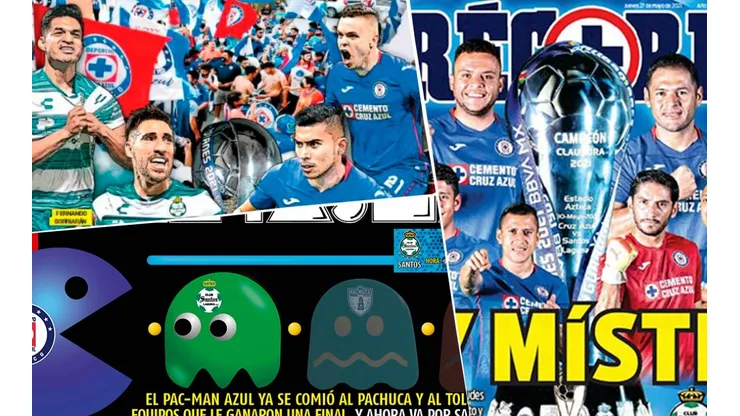 Portadas de los periódicos le piden a Cruz Azul que le gane a Santos en Torreón.