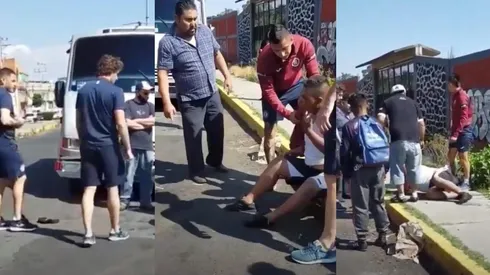 Tres jugadores de Cruz Azul protagonizaron un accidente.