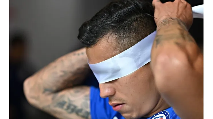 Julio Domínguez en un duelo ante el Guardianes