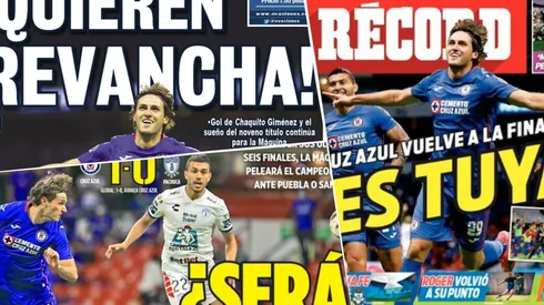 Cruz Azul se llevó todas las portadas de los diarios tras instalarse en una nueva Final.