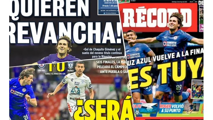 Cruz Azul se llevó todas las portadas de los diarios tras instalarse en una nueva Final.