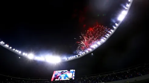 Fuegos artificiales iluminaron el Estadio Azteca por la nueva Final que disputará Cruz Azul.