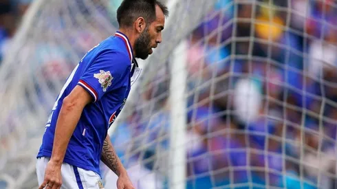 César Delgado en su partido de despedida