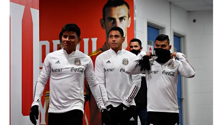 Luis Romo y Orbelín Pineda con la Selección Nacional