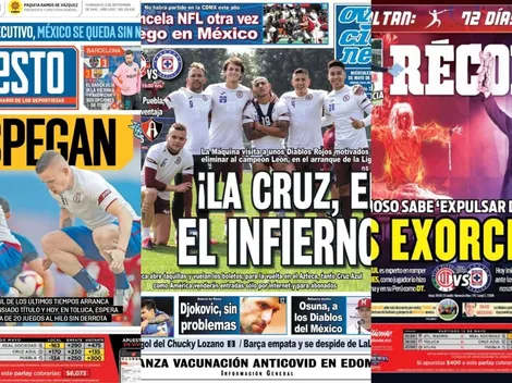 Cruz Azul y su debut en la Liguilla se toman las portadas de diarios