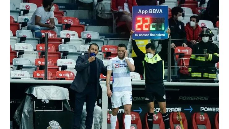 Jonathan Rodríguez entró de cambio en el segundo tiempo