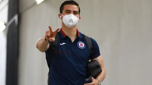 Sebastián Jurado en su llegada al Azteca