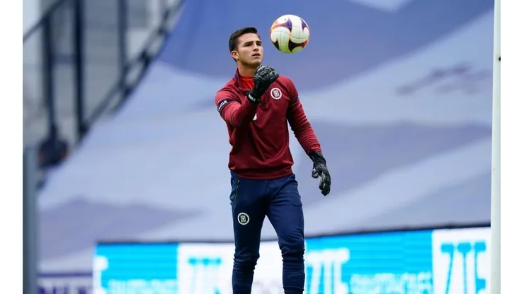 Sebastián Jurado en el duelo ante San Luis