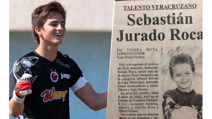 Sebastián Jurado en sus inicios con Veracruz